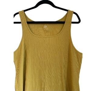 NWOT | GAP | Mustard Yellow Ribbed Tank Top | Size XXL